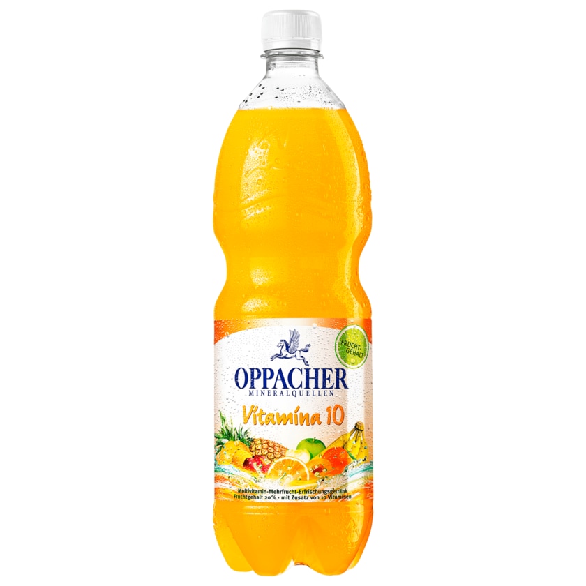 Oppacher Mineralquellen Vitamina 10 Multivitamin-Mehrfrucht-Erfrischungsgetränk 1l